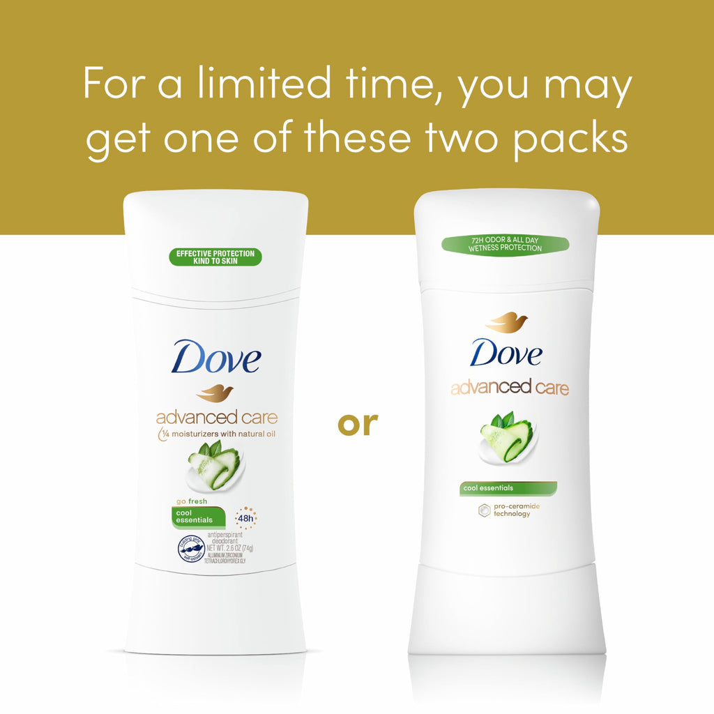 Desodorante Antitranspirante Dove Advanced Care Cool Essentials (74g)