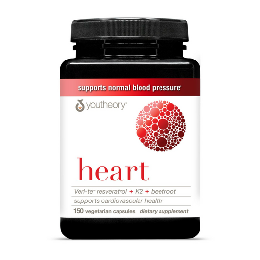 Heart (Vitamina K2 + Resveratrol) Youtheory (150 cápsulas)