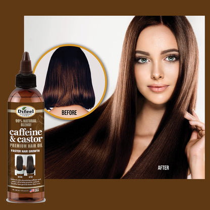 Aceite Capilar Caffeine & Castor Difeel (237ml)