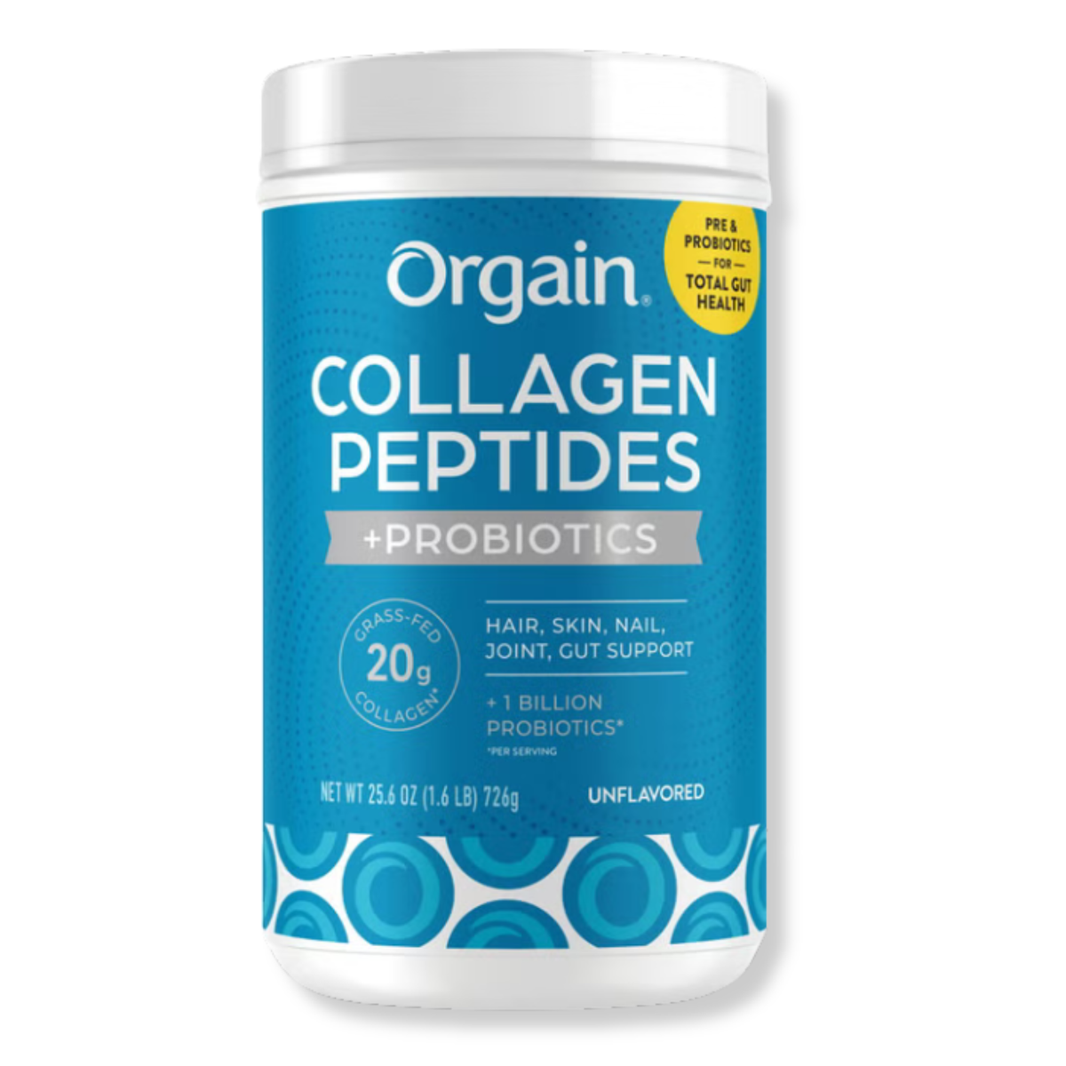 Colágeno Péptidos + Probióticos Orgain (726 gramos)