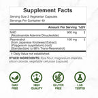NAD+ Resveratrol 1.000mg Deal Supplement (120 cápsulas)