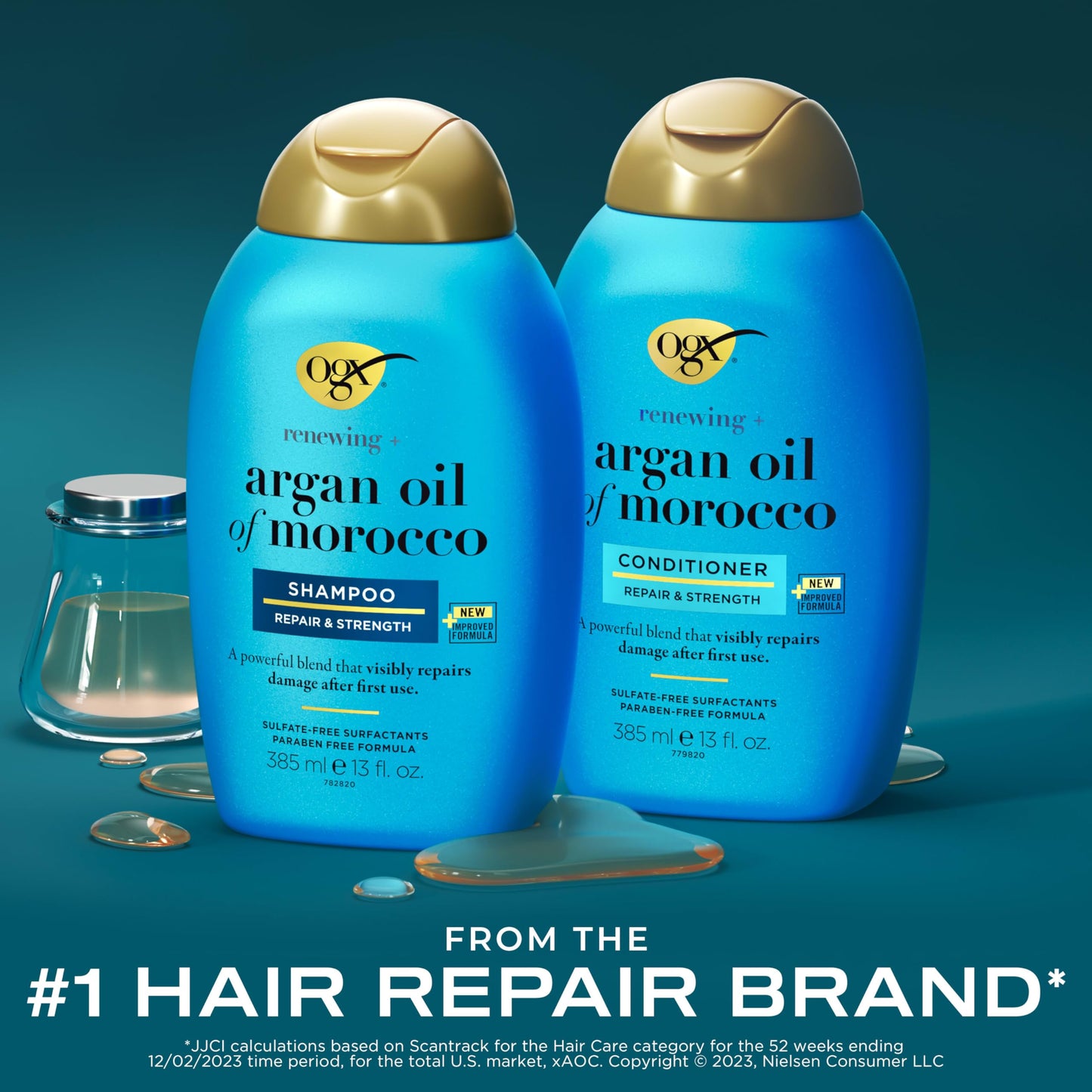 Kit de Shampoo y Acondicionador Argan Oil of Morocco OGX (385ml)