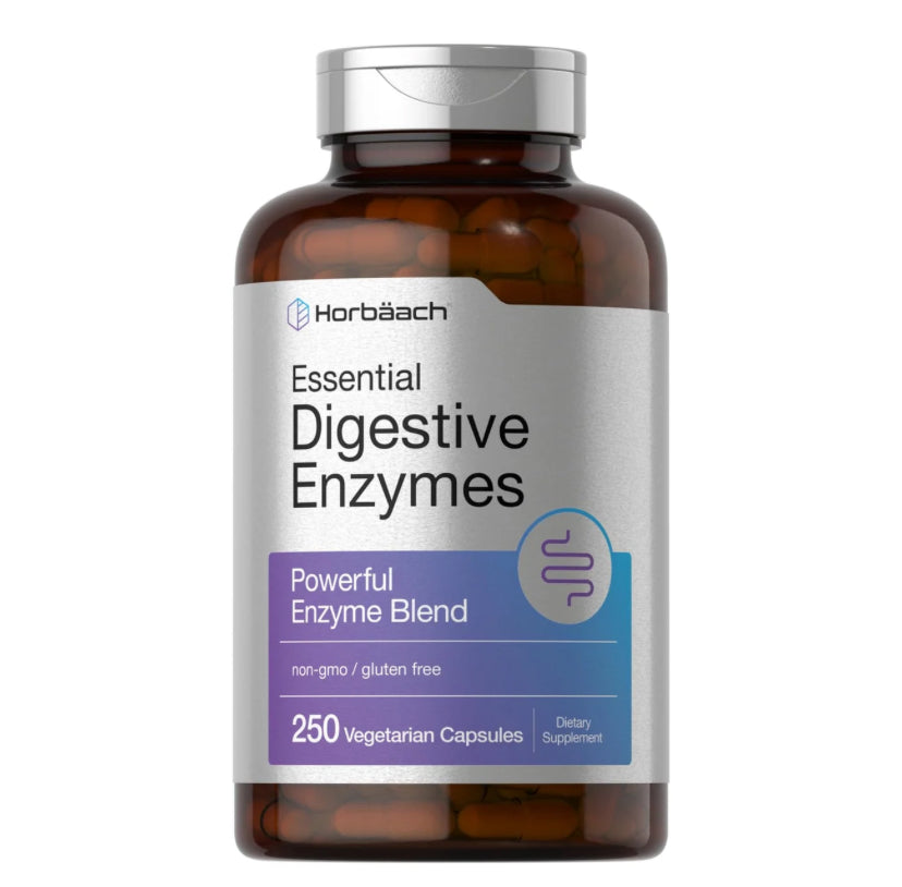 Enzimas Digestivas Esenciales Horbaach (250 cápsulas)