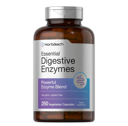 Enzimas Digestivas Esenciales Horbaach (250 cápsulas)
