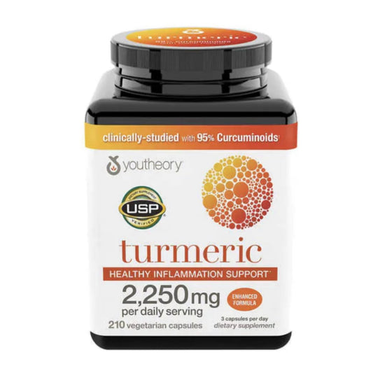 Turmeric Youtheory 2.250mg (210 cápsulas)