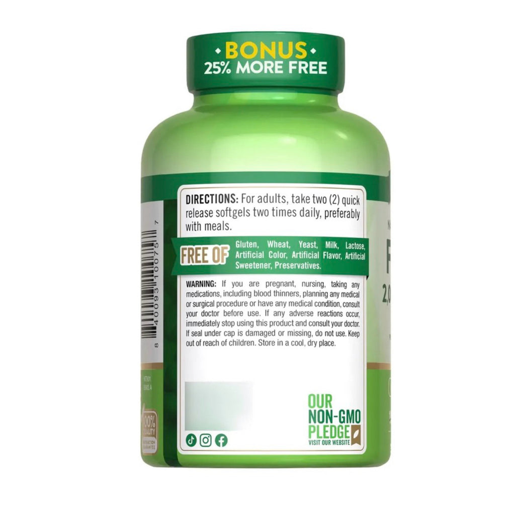 Fish Oil Nature's Truth 2.000mg (125 cápsulas)