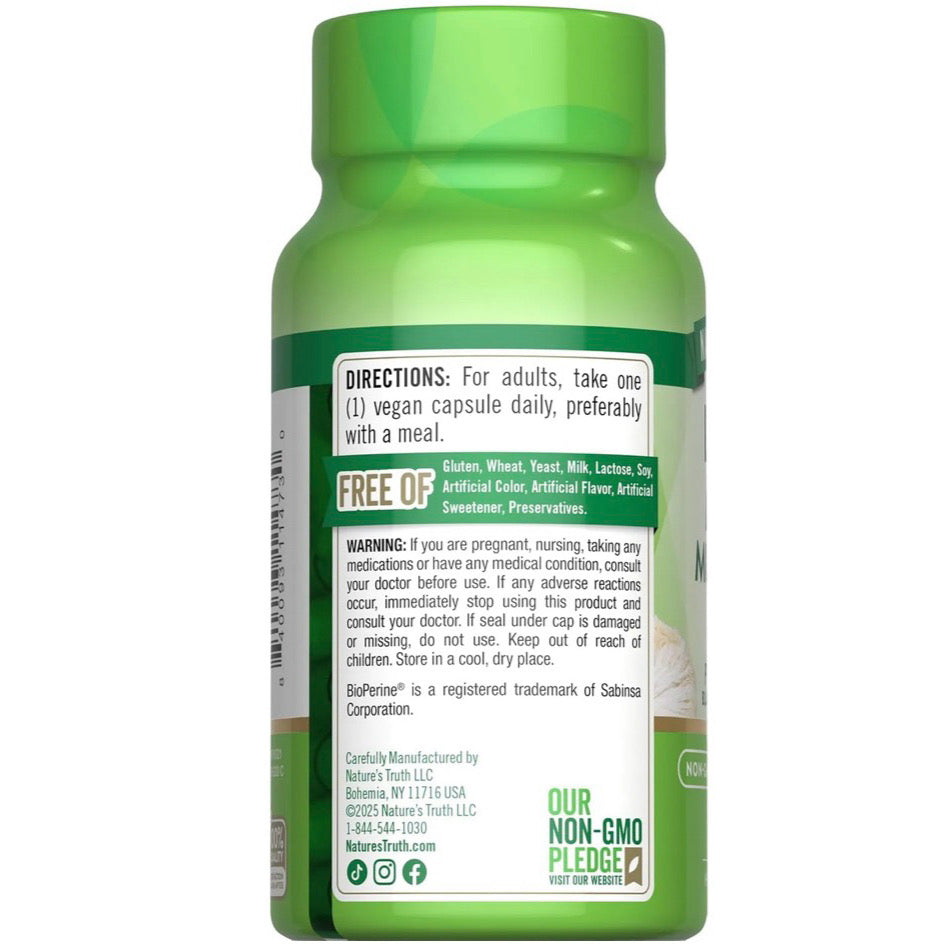 Melena de León Nature's Truth 2.100mg (50 cápsulas)