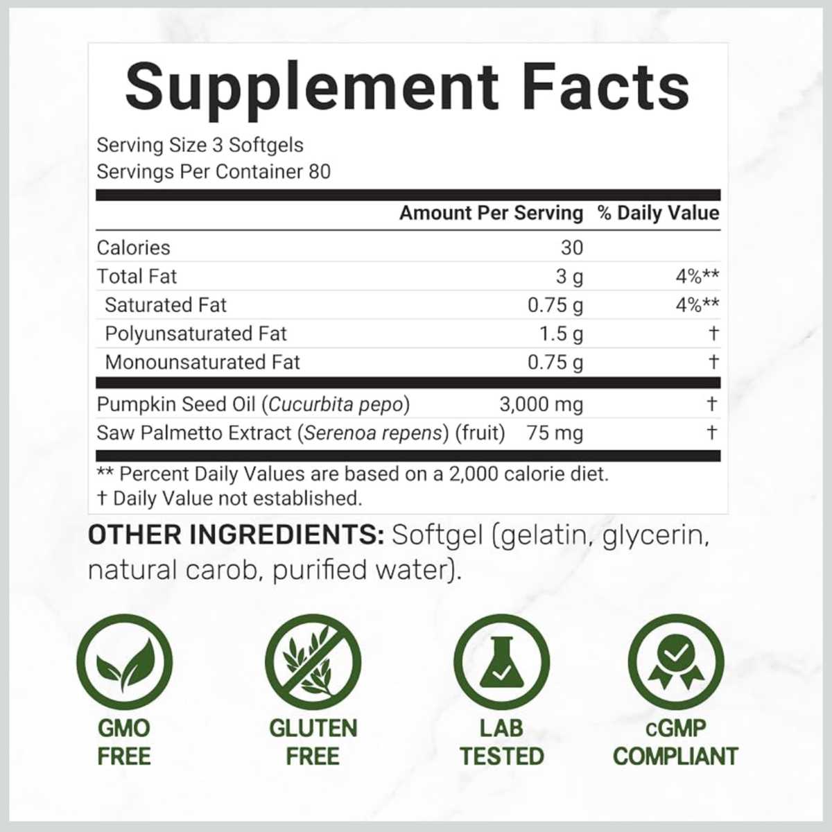 Aceite de Semilla Calabaza Deal Supplement 3.000mg (240 cápsulas)