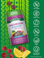 Citrato de Magnesio Nature's Truth 200mg (60 gomitas)