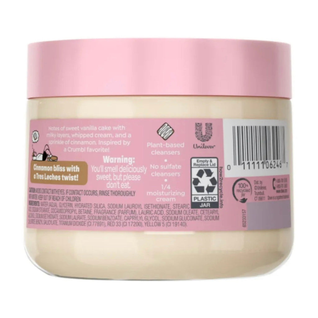 Exfoliante Corporal Dove x Crumbl Tres Leches (15 Oz)