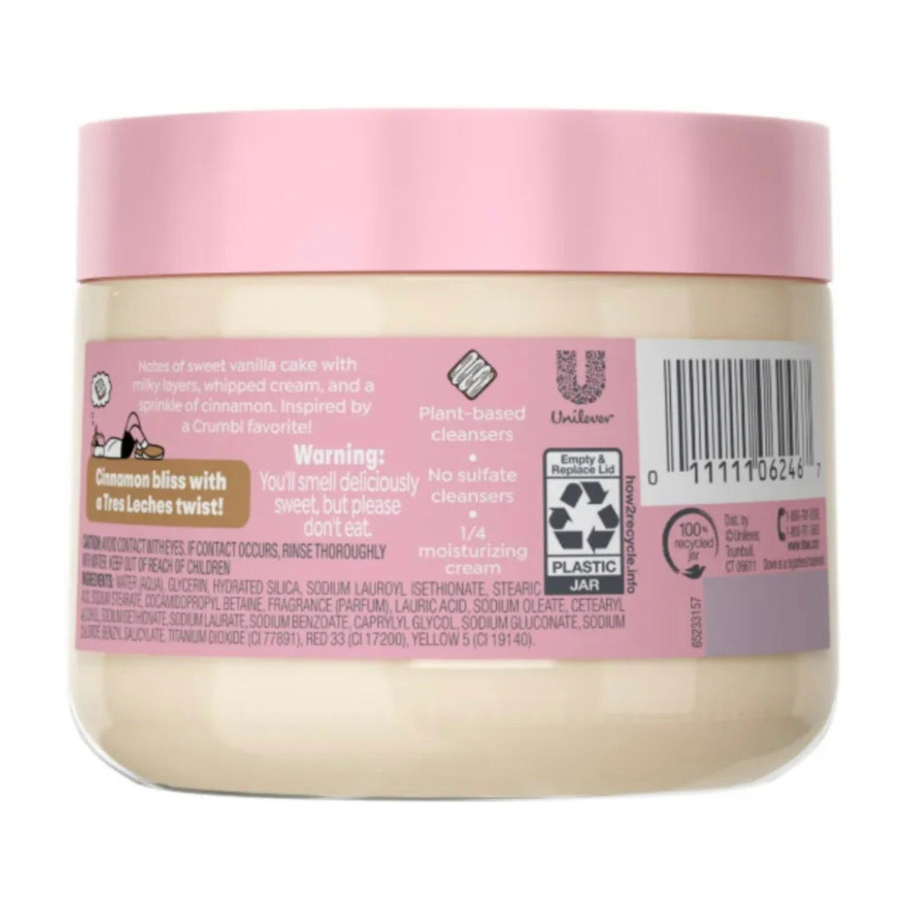 Exfoliante Corporal Dove x Crumbl Tres Leches (15 Oz)