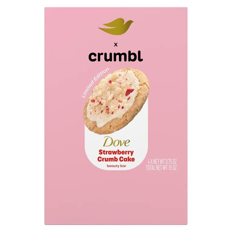 Jabón en Barra Dove x Crumbl Strawberry Crumb Cake (15 Oz)