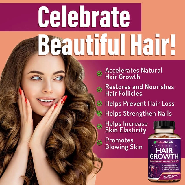 Hair Growth Rainbow Nutrients (120 cápsulas)