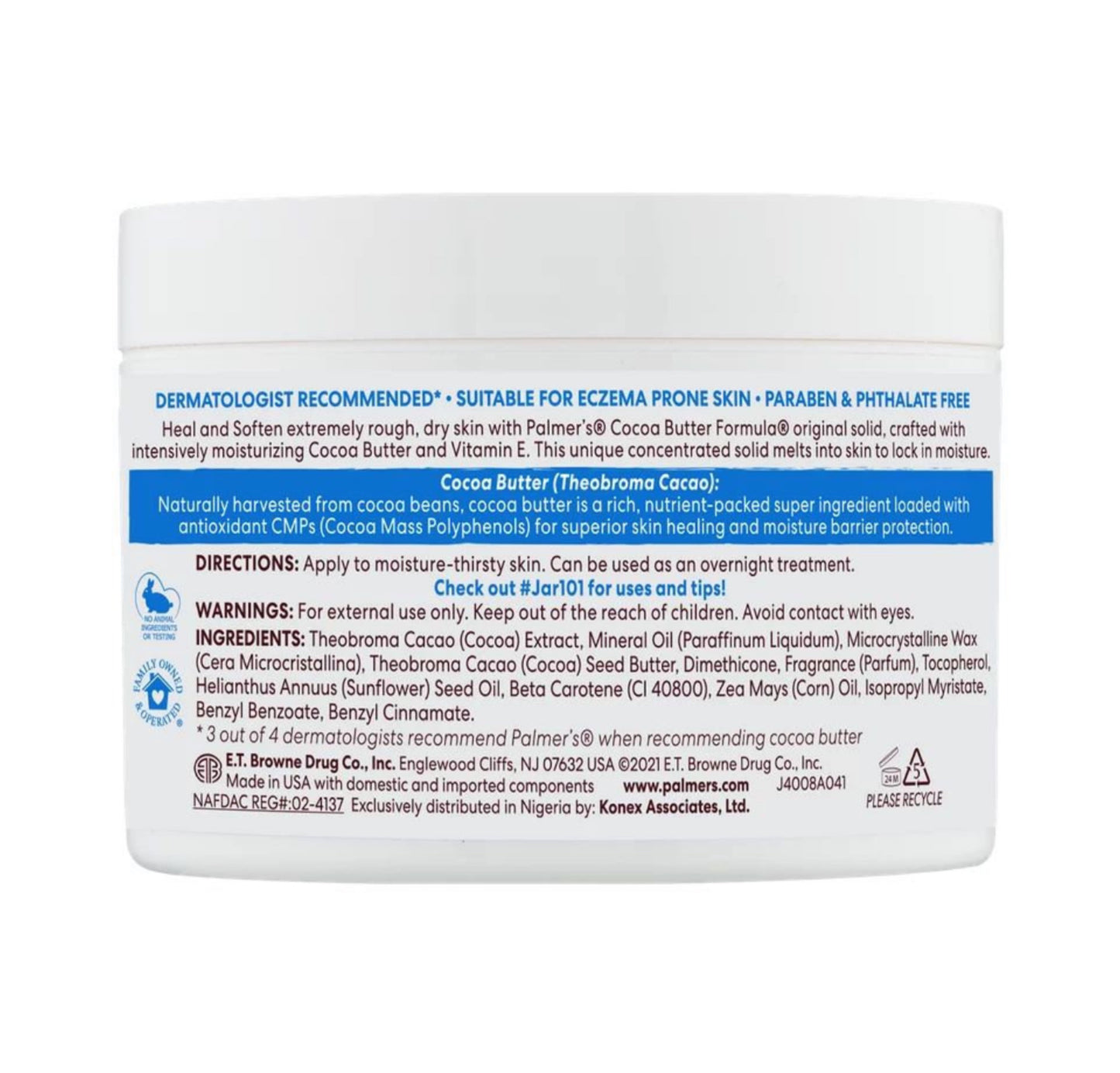 Manteca de Cacao con Vitamina E Palmers (200 gramos)