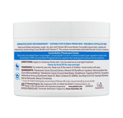 Manteca de Cacao con Vitamina E Palmers (200 gramos)