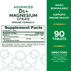 Citrato de Magnesio + D3 Nature's Bounty (90 tabletas)