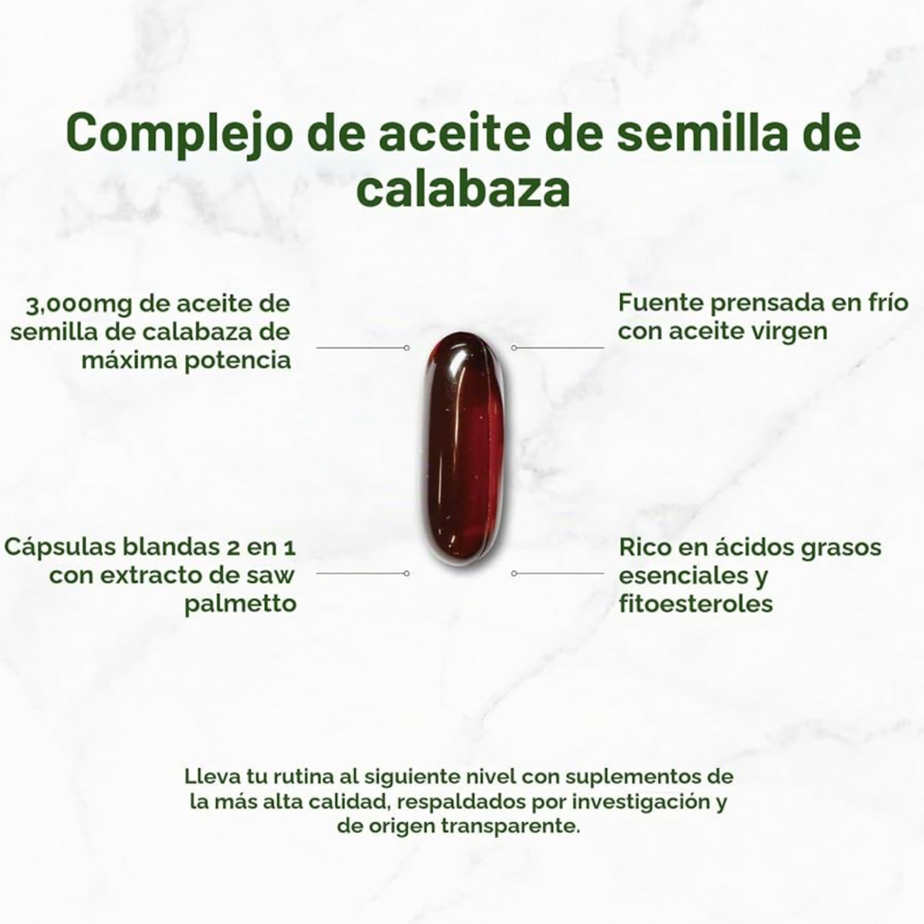 Aceite de Semilla Calabaza Deal Supplement 3.000mg (240 cápsulas)