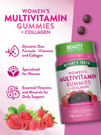 Multivitamínico para Mujer con Colágeno y Biotina Nature's Truth (70 gomitas)
