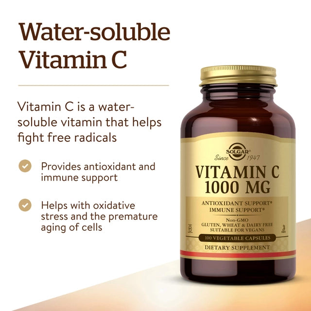Vitamina C SOLGAR 1.000mg (100 cápsulas)