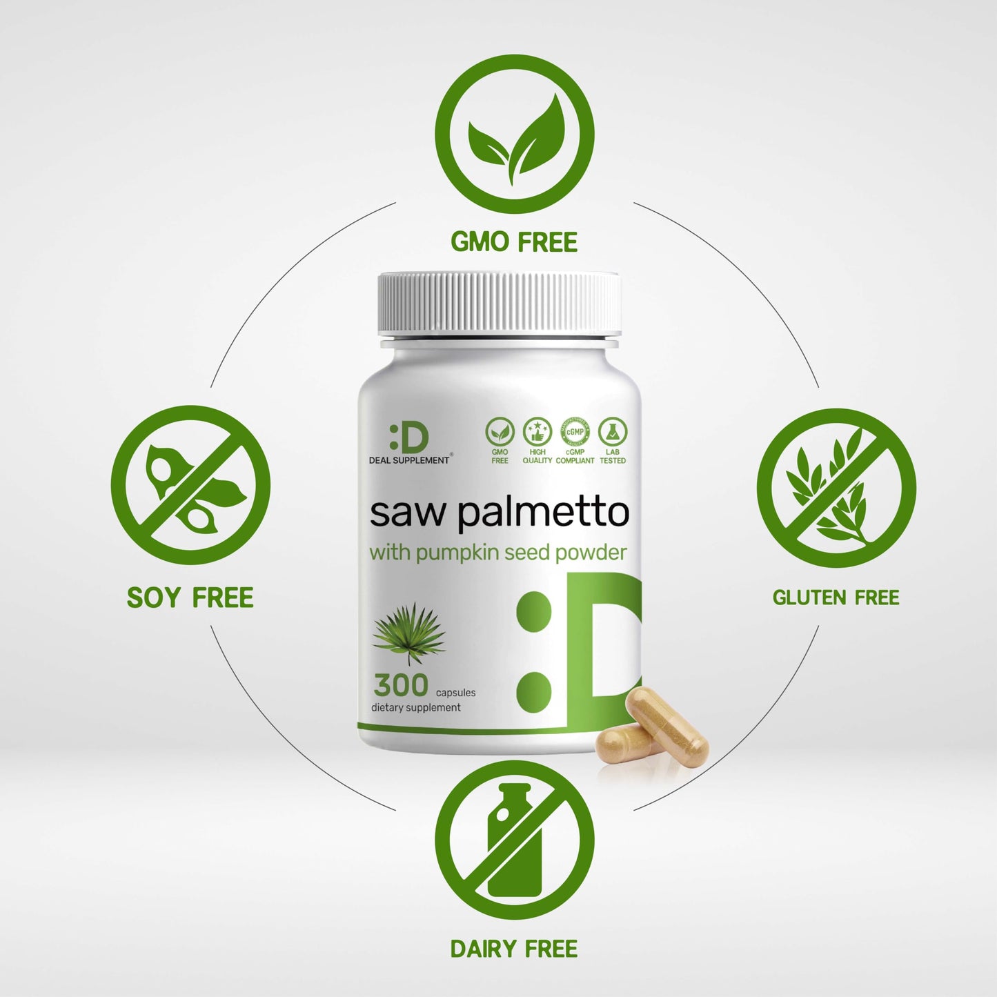 Saw Palmetto Deal Supplement 5000mg (300 cápsulas)