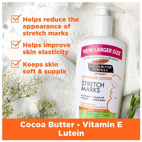 Crema Corporal de masaje con fórmula de manteca de cacao para estrías Palmer's (315ml)