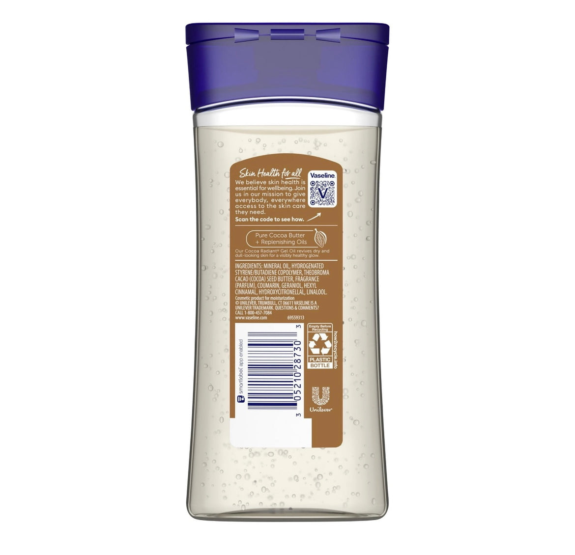 Aceite Corporal con Manteca de cacao Vaseline (200 ml)