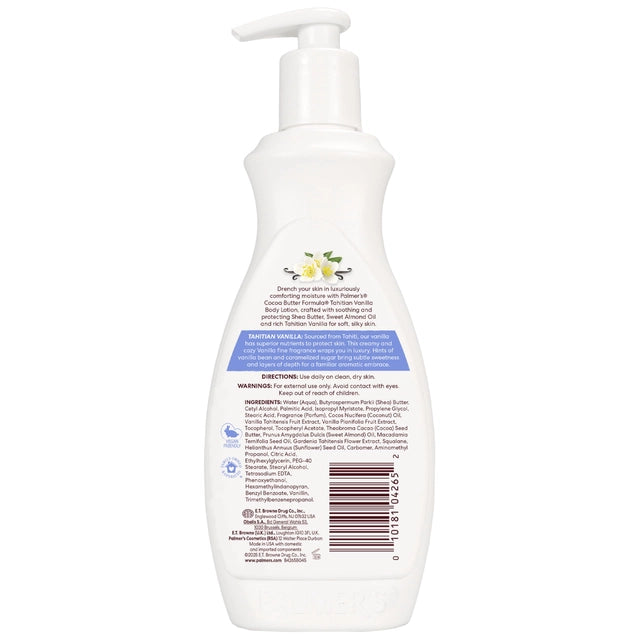Crema Hidratante Corporal con fórmula de Vainilla de Tahití Palmer's (400ml)