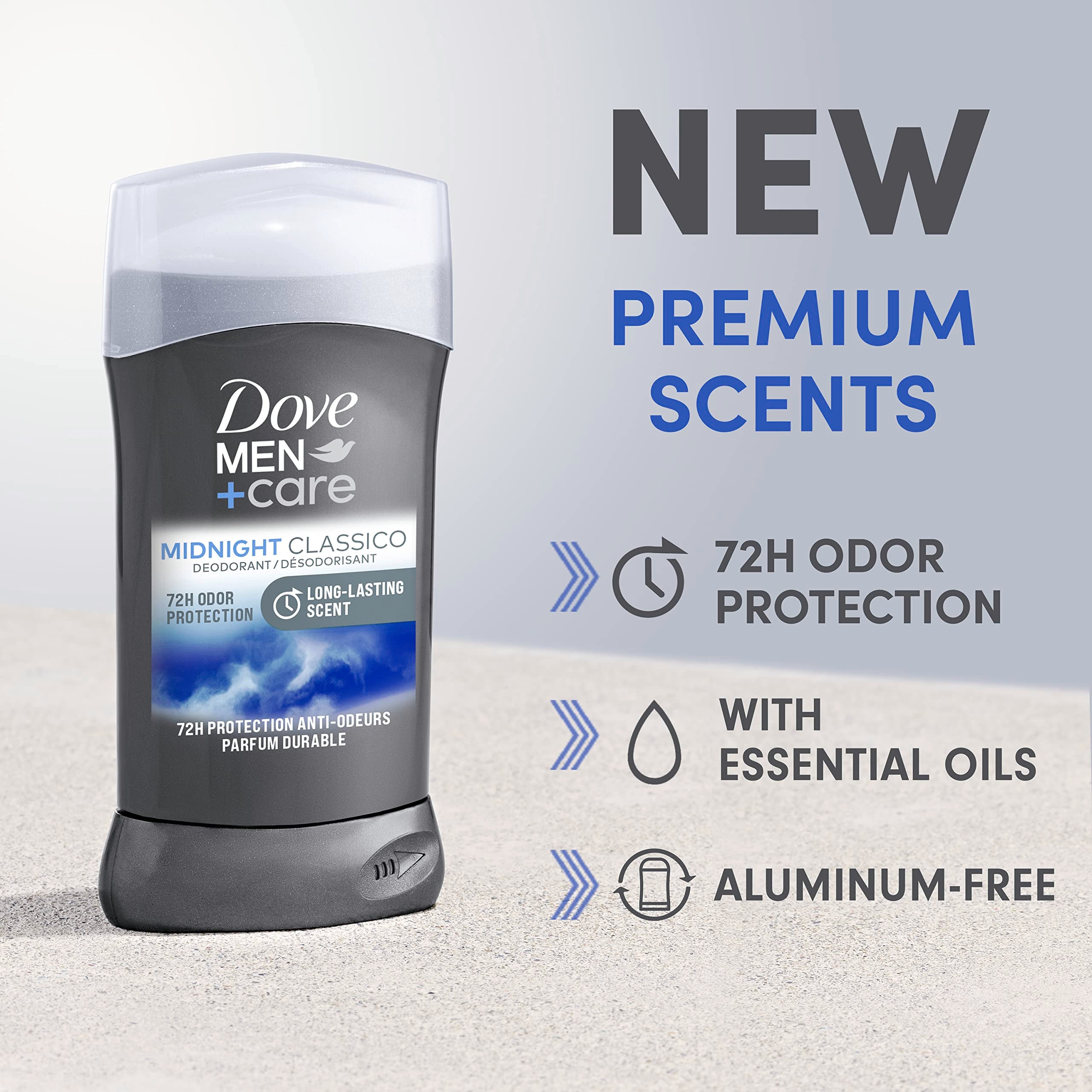 Desodorante Men + care Midnigth Clásico Dove (85g)
