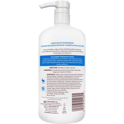Crema Hidratante Corporal con fórmula de Manteca de cacao Palmers (1 Litro)