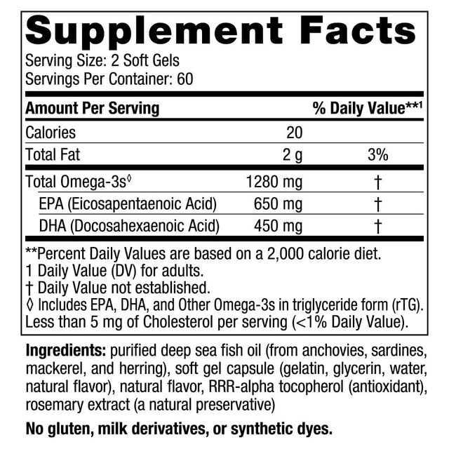 Ultimate Omega Nordic Naturals 1.280mg (120 cápsulas)