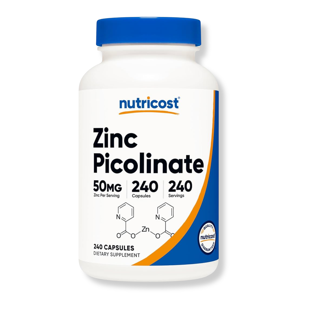 Picolinato de Zinc Nutricost 50mg (240 cápsulas)