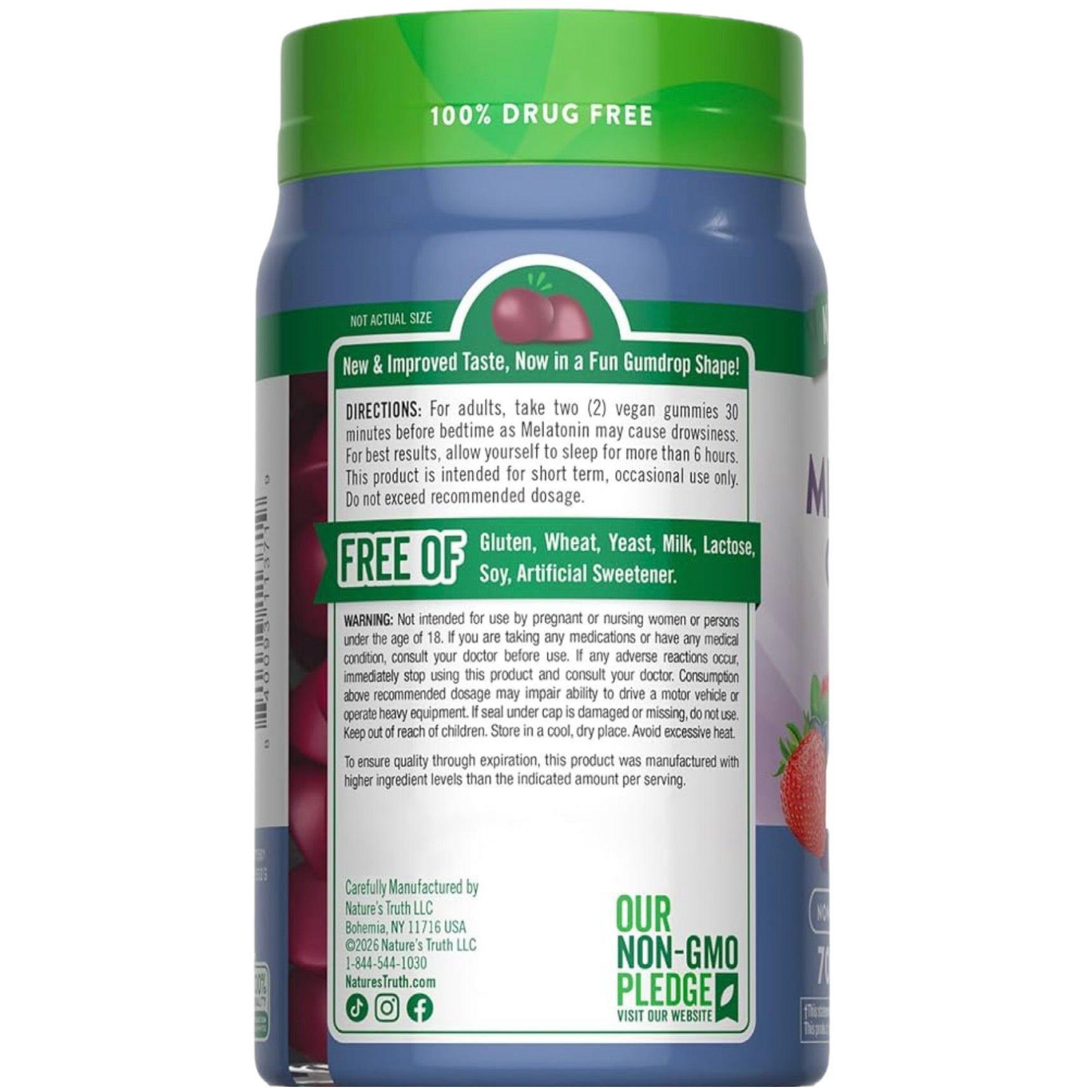 Melatonina Nature’s Truht 10mg (70 gomitas)