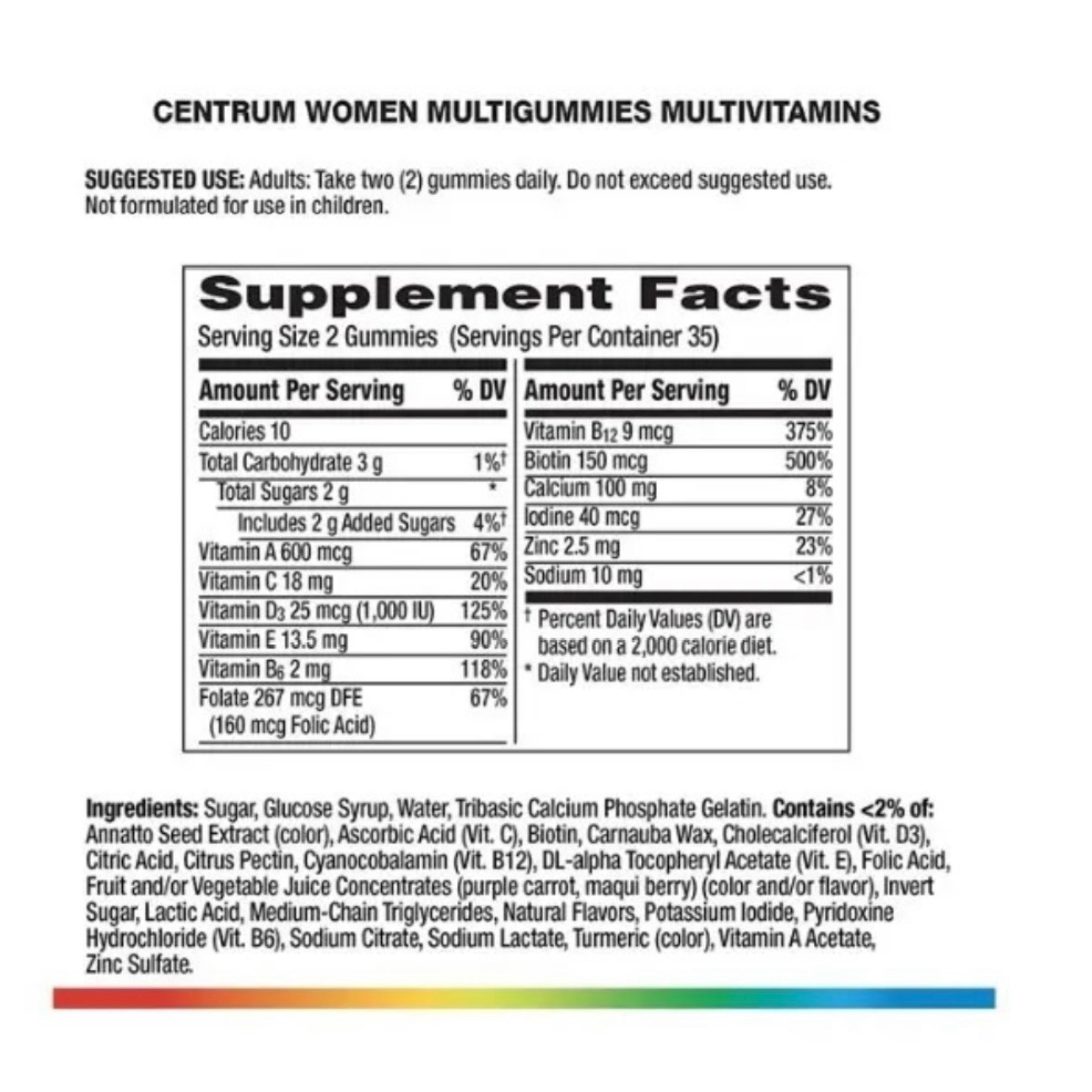 Centrum Mujer Multigummies (100 gomitas)