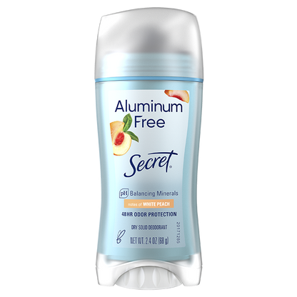 Desodorante Secret Aluminum Free White Peach (68g)