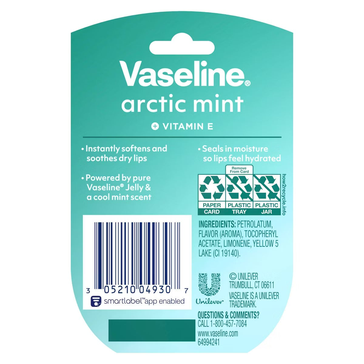 Hidratante de Labios Lip Therapy Arctic mint Vaseline (7g)