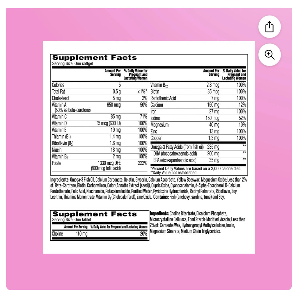 Multivitaminico Prenatal Advanced con Ácido Folico One A Day (90+90)