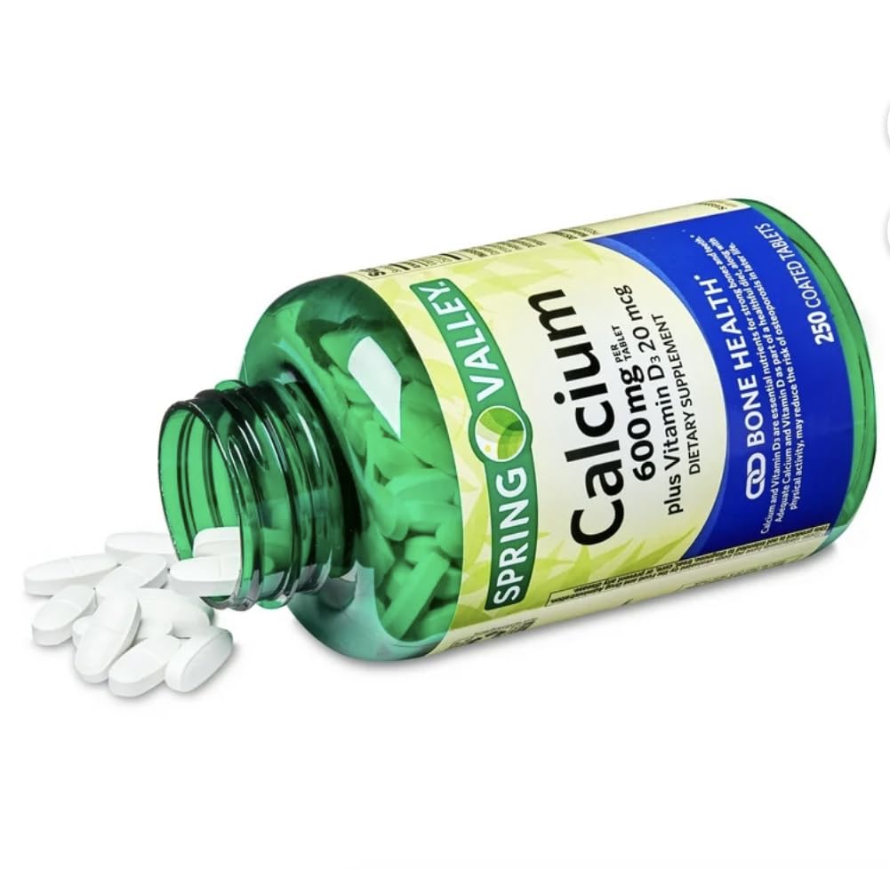 Calcio Spring Valley 600mg (250 tabletas)