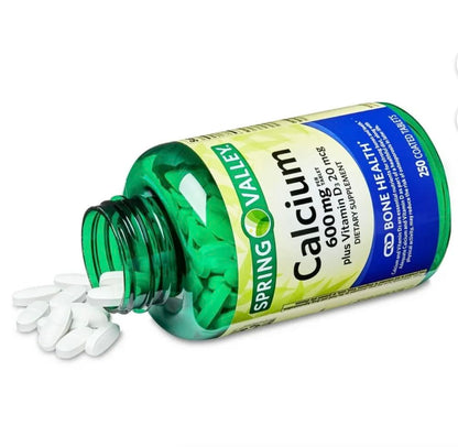 Calcio Spring Valley 600mg (250 tabletas)