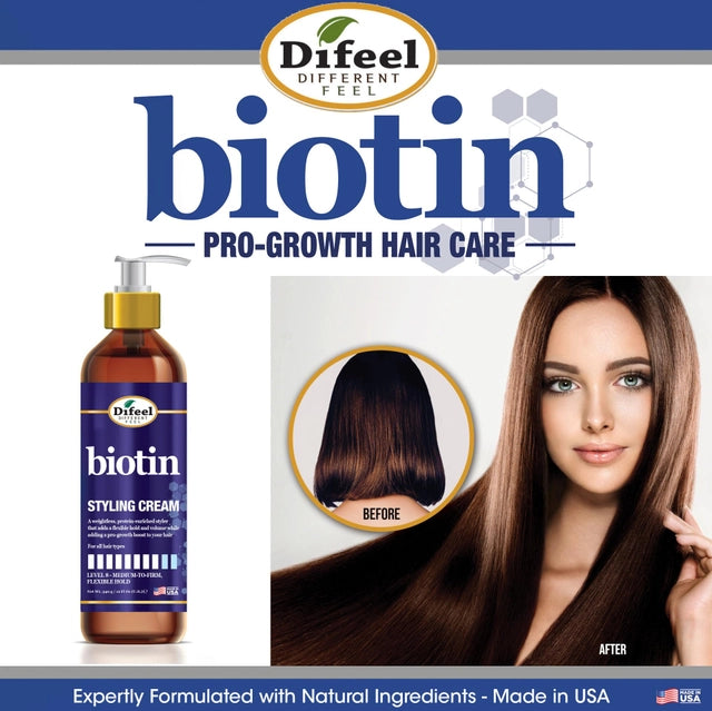Crema para peinar de Biotina Difeel (355ml)