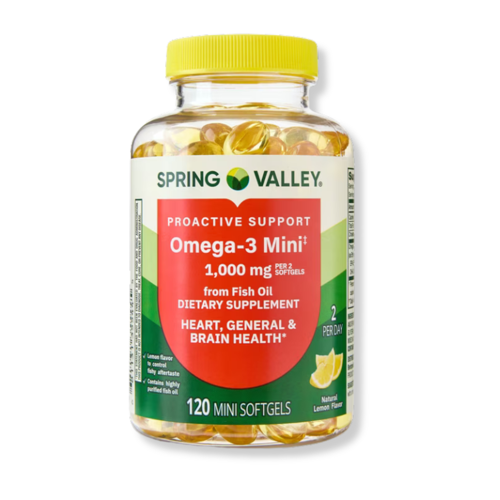 Omega 3 Mini Spring Valley 1.000mg (120 mini cápsulas)