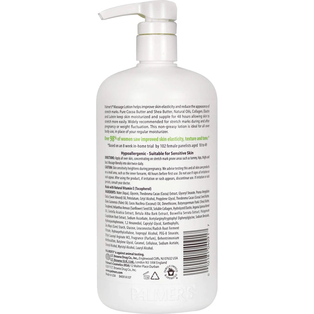Crema Corporal de masaje con fórmula de manteca de cacao para estrías Palmer's (1 Litro)