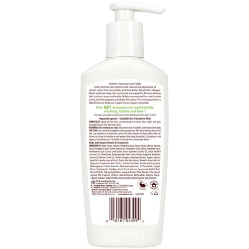 Crema Corporal de masaje con fórmula de manteca de cacao para estrías Palmer's (315ml)
