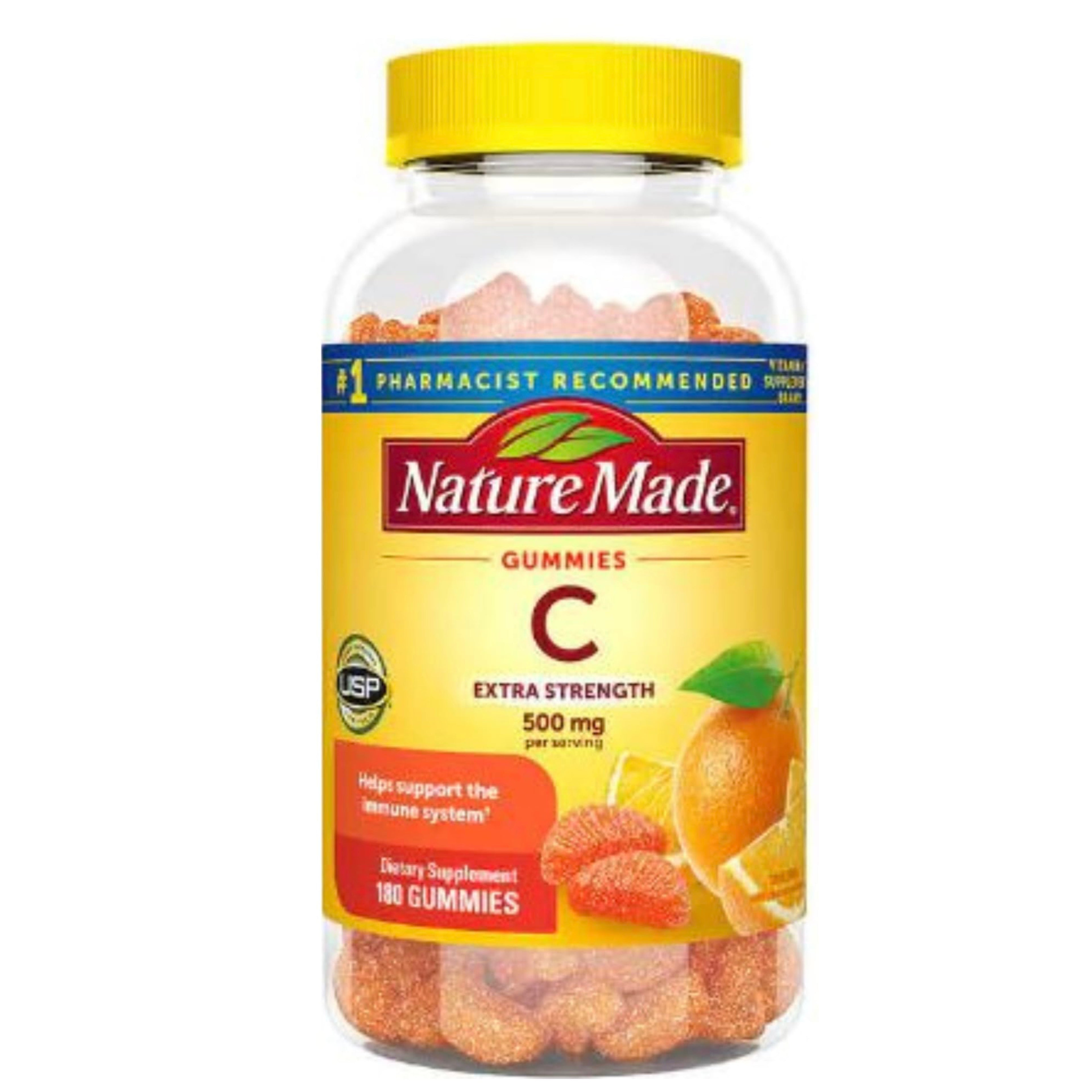 Vitamina C Nature Made 500mg (180 gomas)