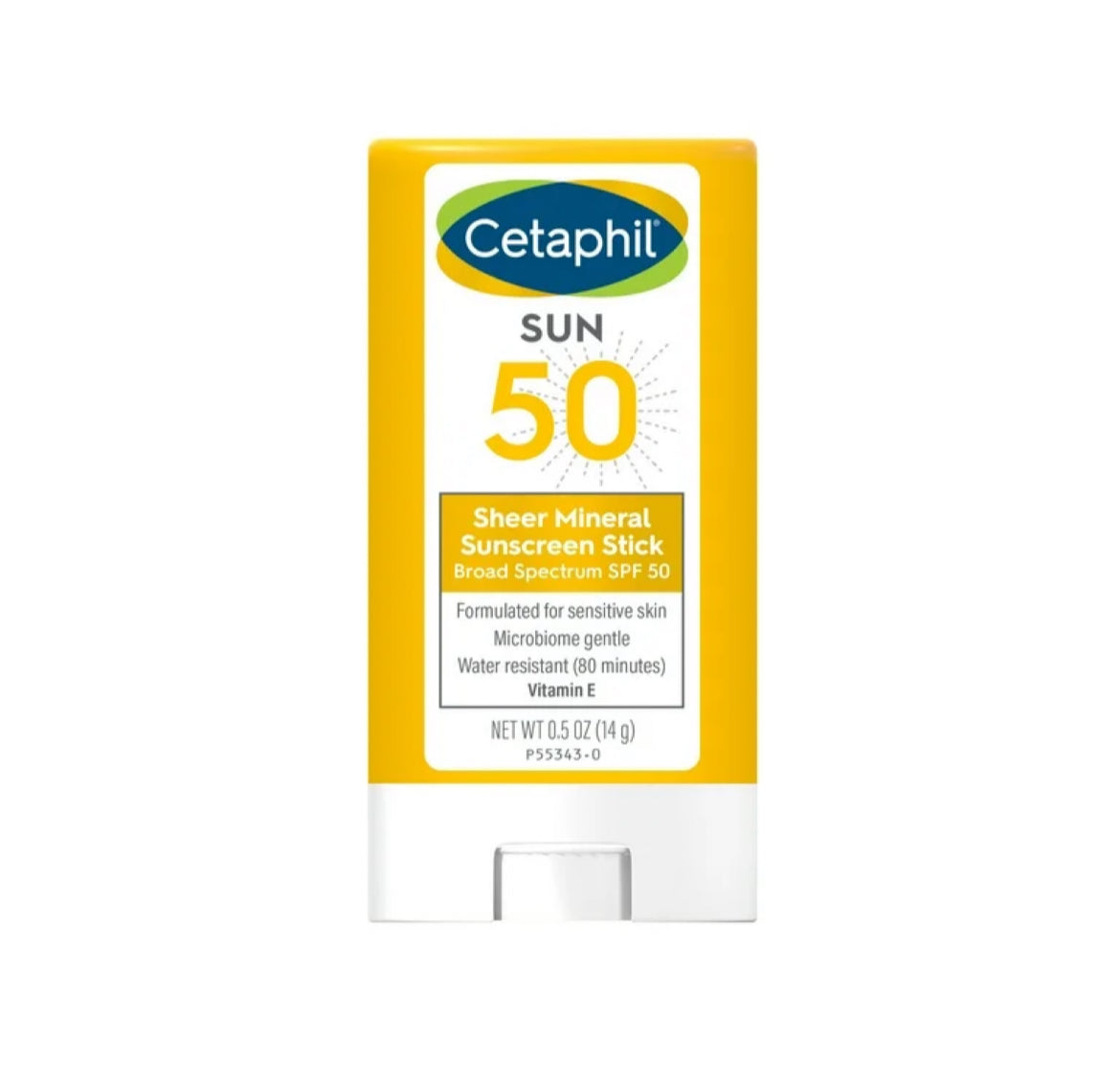 Protector Solar en Barra para rostro y cuerpo SPF 50 (14g) Cetaphil
