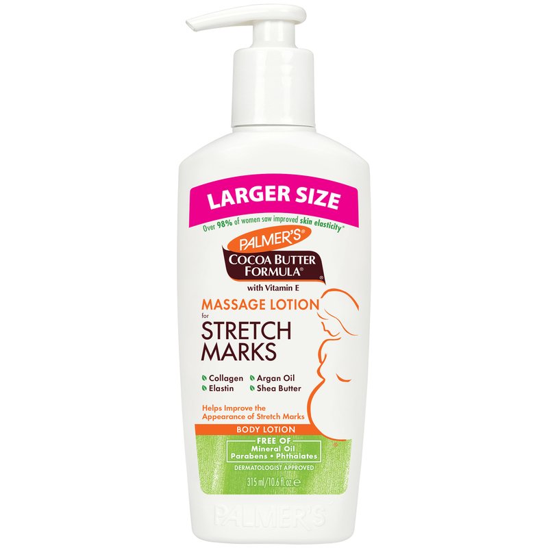 Crema Corporal de masaje con fórmula de manteca de cacao para estrías Palmer's (315ml)