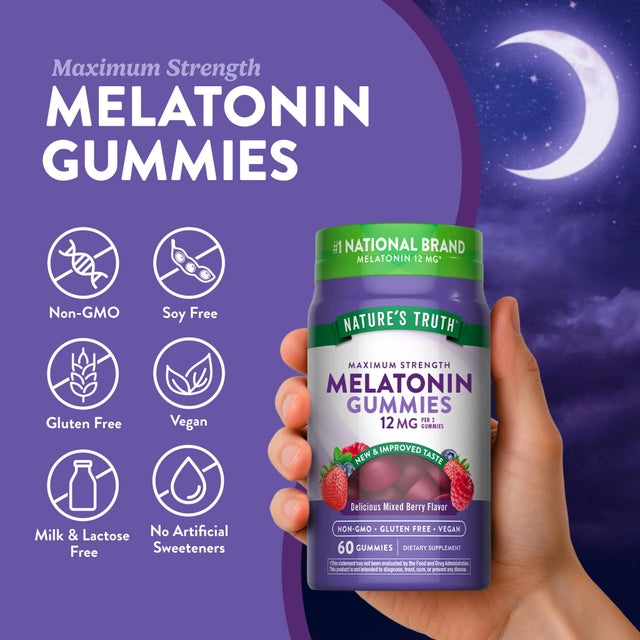 Melatonina Nature's Truth 12mg (60 gomitas)