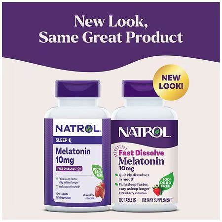 Melatonina NATROL 10mg (100 tabletas)