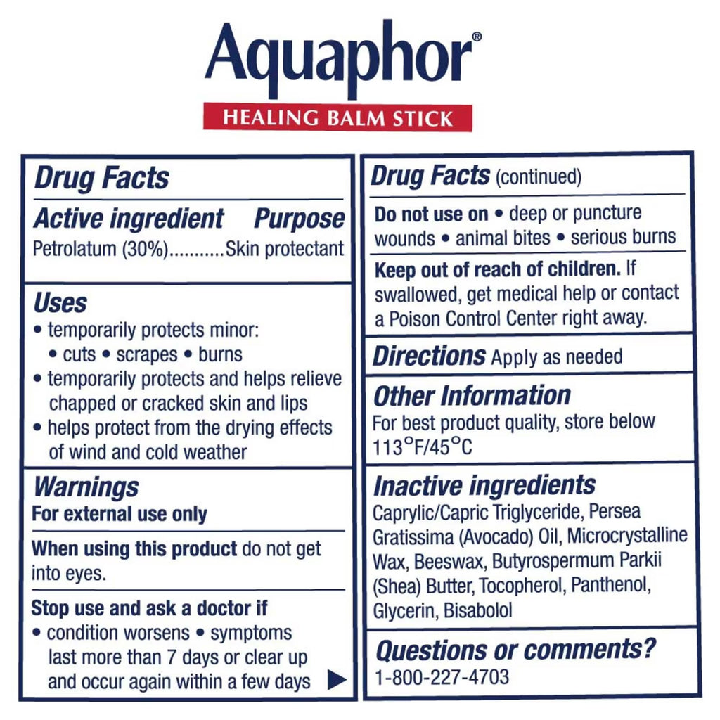 Bálsamo Curativo en barra Aquaphor (18,4 gramos)