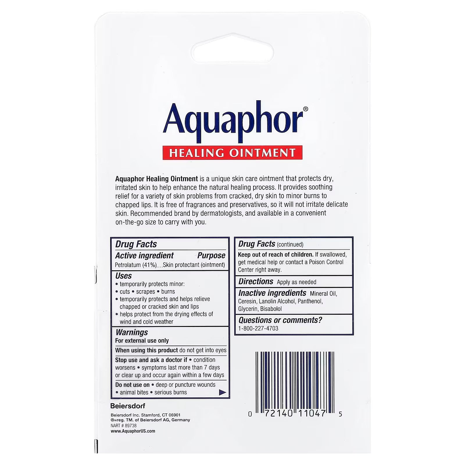 Crema Curativa Advanced Aquaphor (2 unidades - 10g)