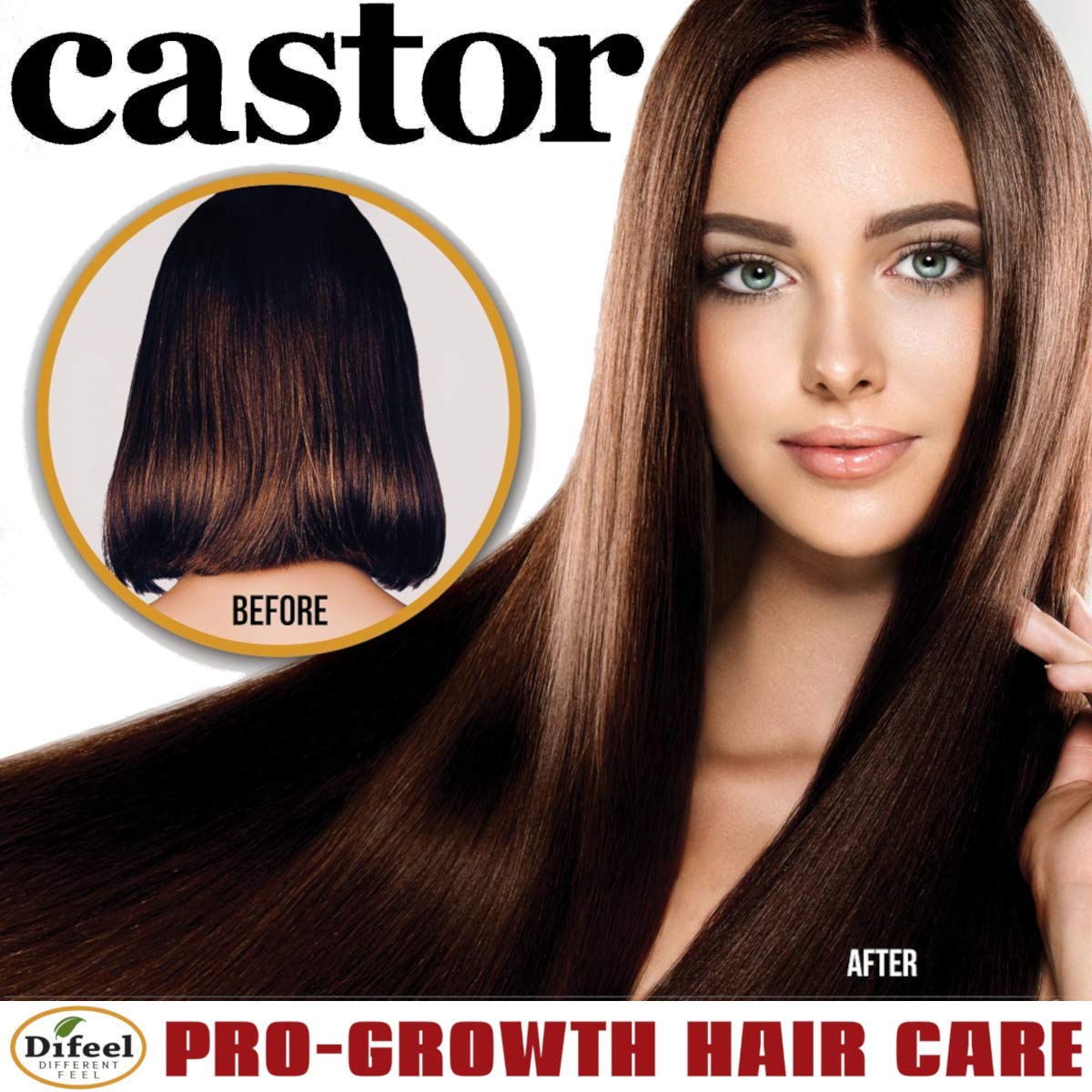 KIT Capilar (Shampoo y Acondicionador) Castor Pro Growht Difeel (355ml)
